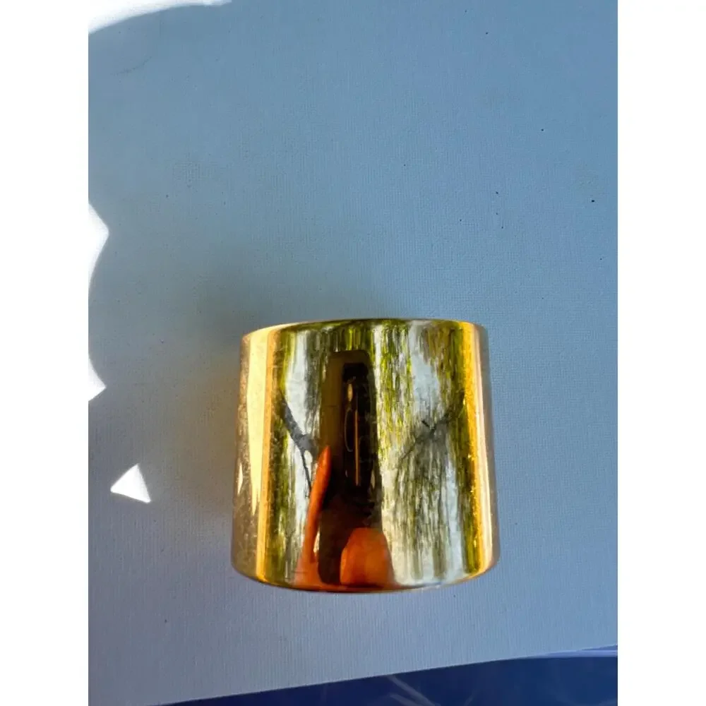Vintage Vendome Signed Gold Tone Cuff Bracelet